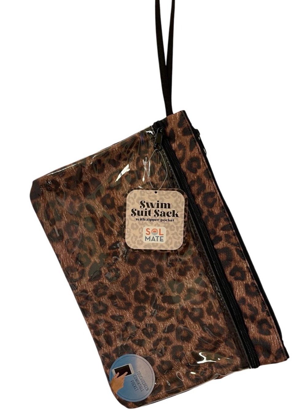 Sol Mate Leopard Print Swim Suit Sack - NWT **